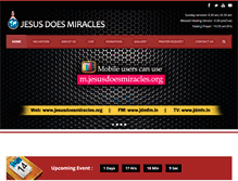 Tablet Screenshot of jesusdoesmiracles.org